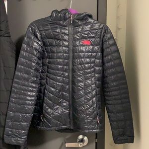Navy and pink North Face